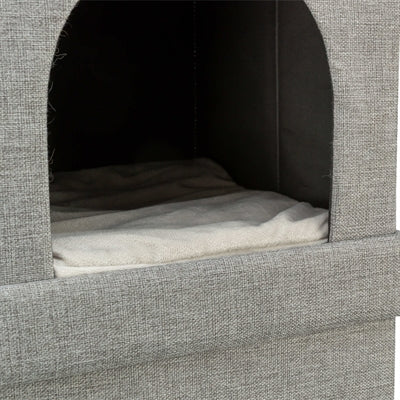 Trixie Katzenkorb/Katzenhaus Kimy Soft 2 Etagen Hellgrau