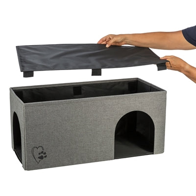 Trixie Katzenkorb/Katzenhaus Kimy Soft 2 Etagen Hellgrau