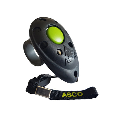 ASCO Finger Clicker mit abnehmbarem Fingerring für Clickertraining