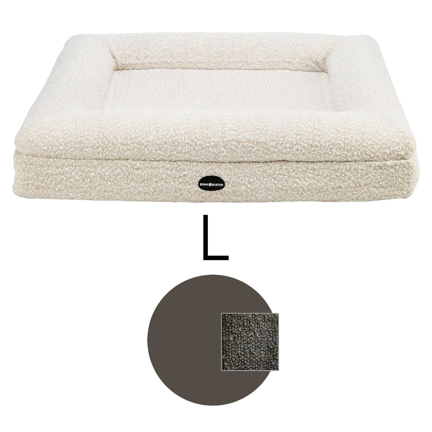 Hundebett Barklay Größe L mit Bouclébezug