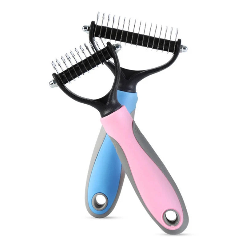 Doppelseitige Hundebürste – Entfilzen, Entwirren & Fellpflege