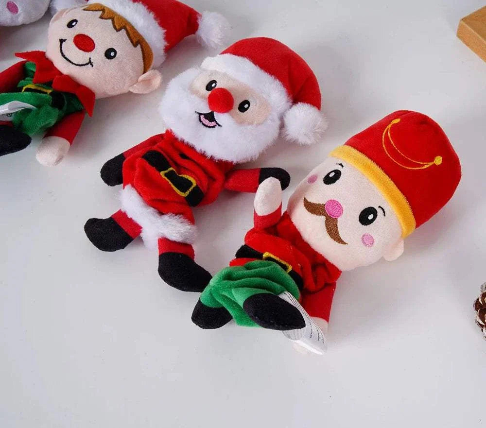 Weihnachtliches Quietschspielzeug aus Plüsch für kleine und mittelgroße Hunde