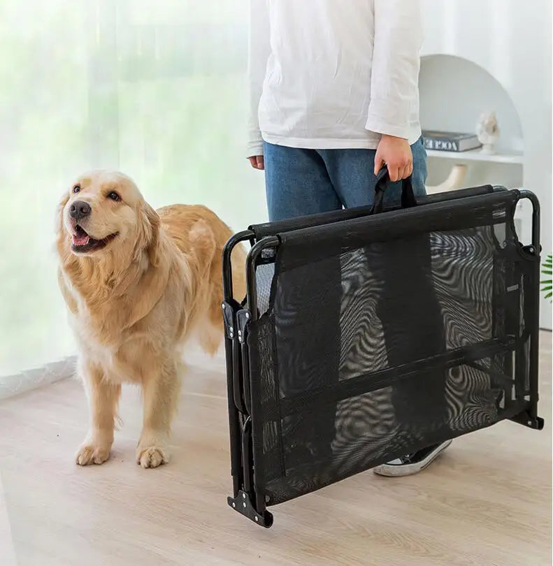 Atmungsaktives, faltbares Hundebett – Robust, outdoor‑geeignet & für große Hunde