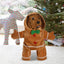 Weicher Weihnachtshundekostüm Lebkuchenmann Haustier Kleidung Weihnachten