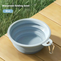 Reise-Napf. Faltbar mit Wasserflasche