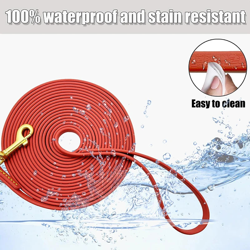 Wasserdichte PVC‑Hundeleine – 3 m / 6 m / 9 m