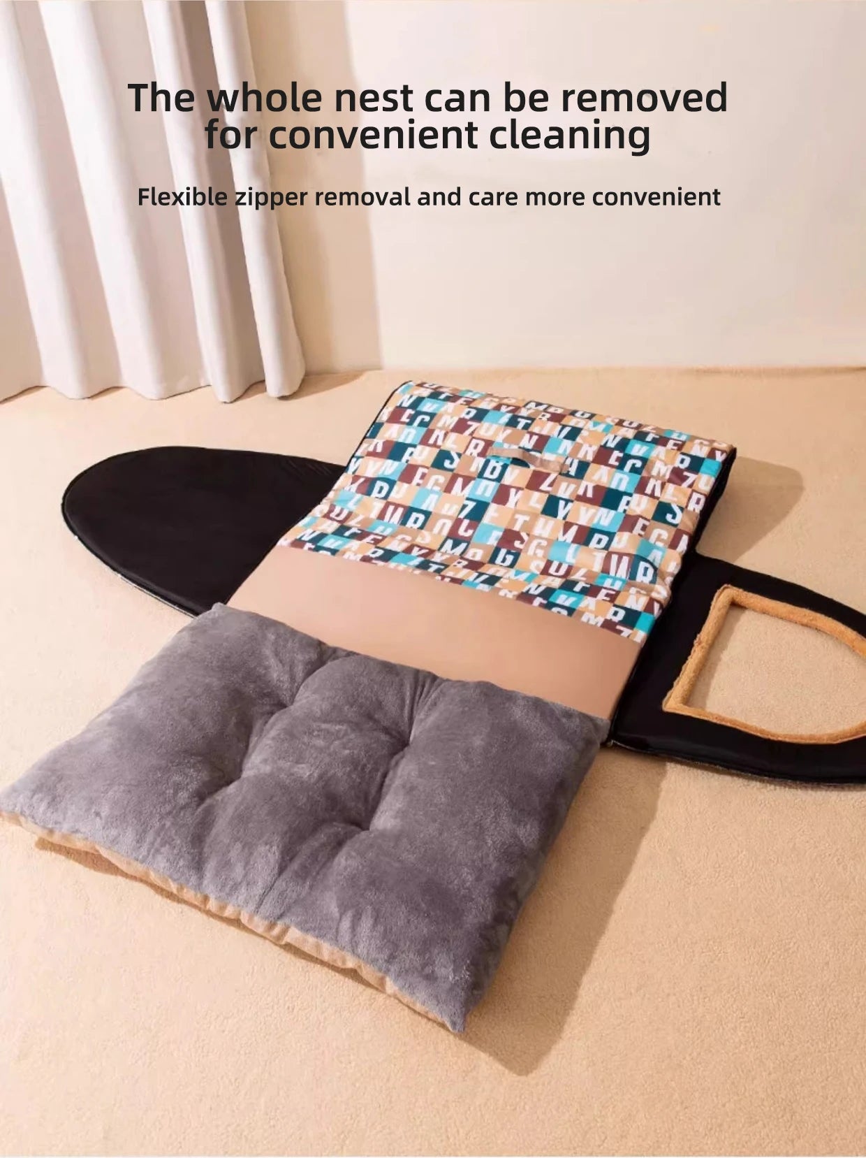 Winterwarme, große Hundehütte für große Hunde, geschlossenes Design, herausnehmbar, ganzjährig nutzbar