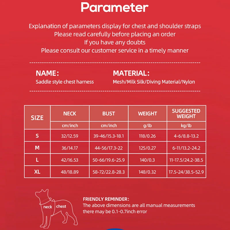 Sattel‑Hundegeschirr – Robust, verstellbar & bequem