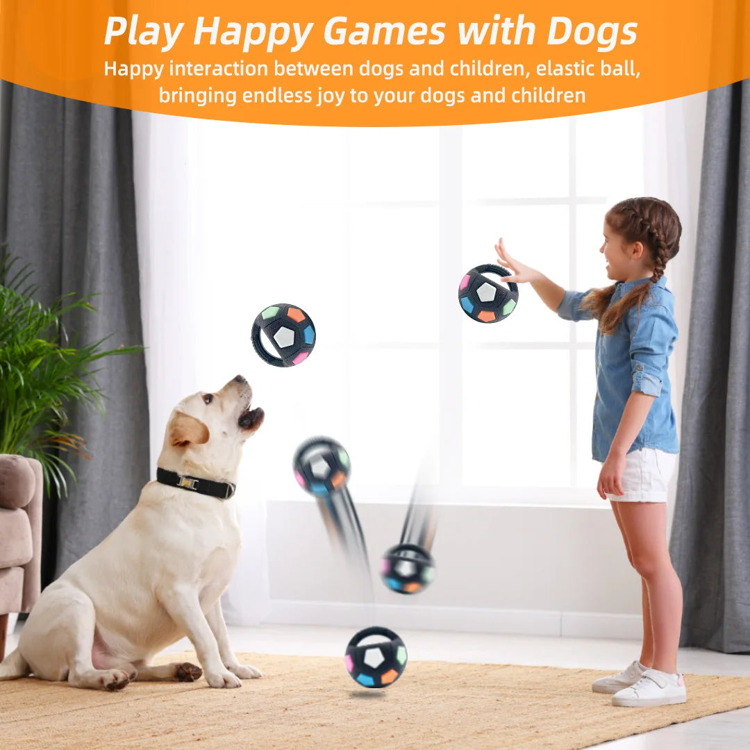 Hundespielzeug – Fußball-Tennisball Design, robustes Kauspielzeug mit Quietschfunktion für Training & Outdoor