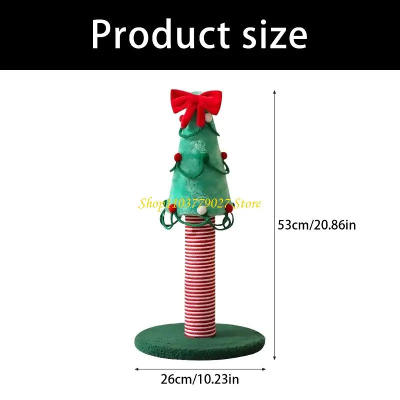 Weihnachtsbaum Kratzbaum für Katzen und Welpen mit Sisal, 53cm hoch, kratzfestes Haustier-Spielzeug