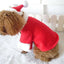 Weihnachtskostüm für Haustiere Rot Santa Outfit für kleine Hunde und Katzen