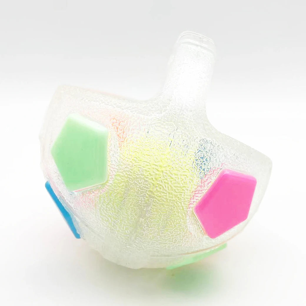 Hundespielzeug – Fußball-Tennisball Design, robustes Kauspielzeug mit Quietschfunktion für Training & Outdoor