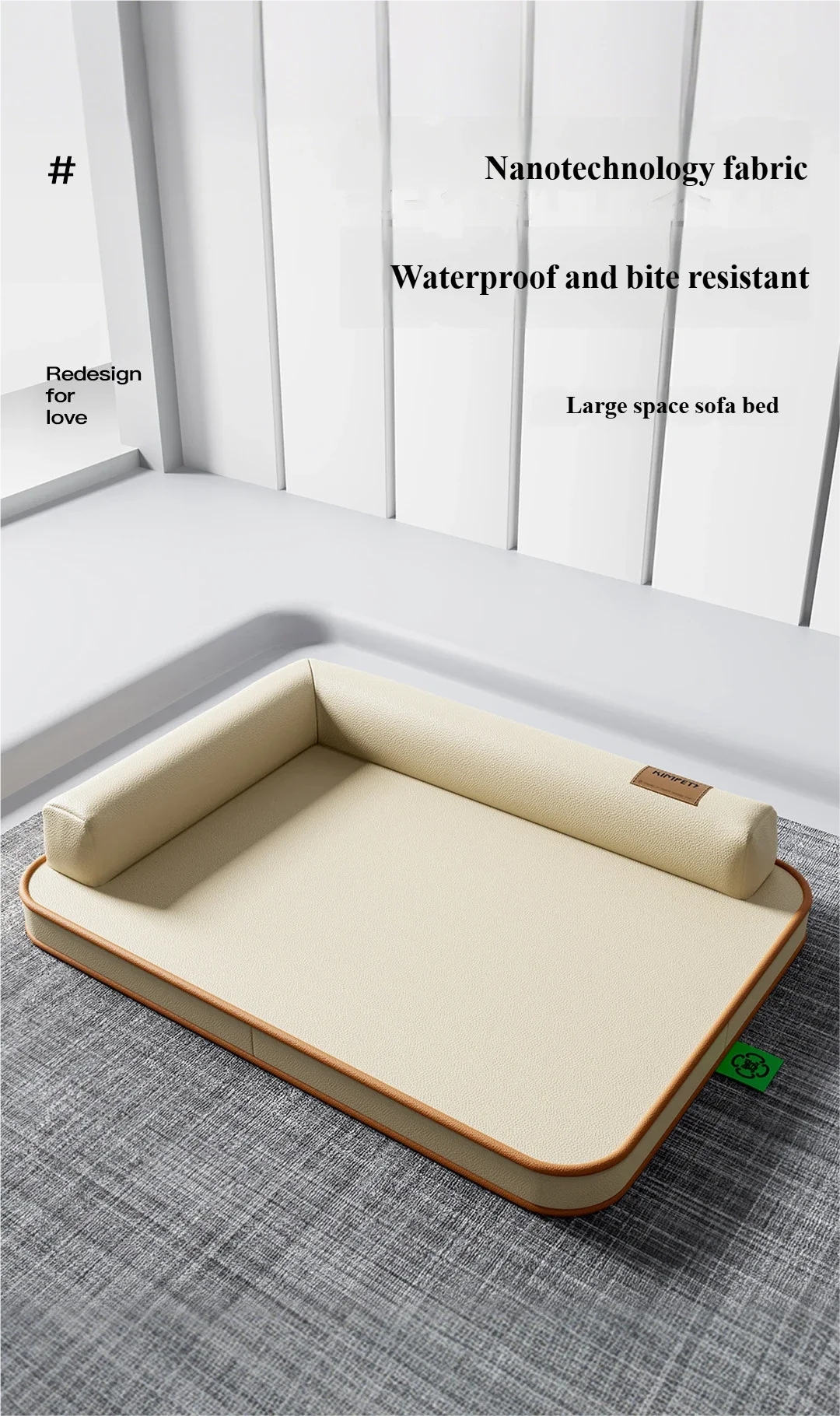 Wasserdichtes & reißfestes Hundebett – Für alle Jahreszeiten, abnehmbar & waschbar