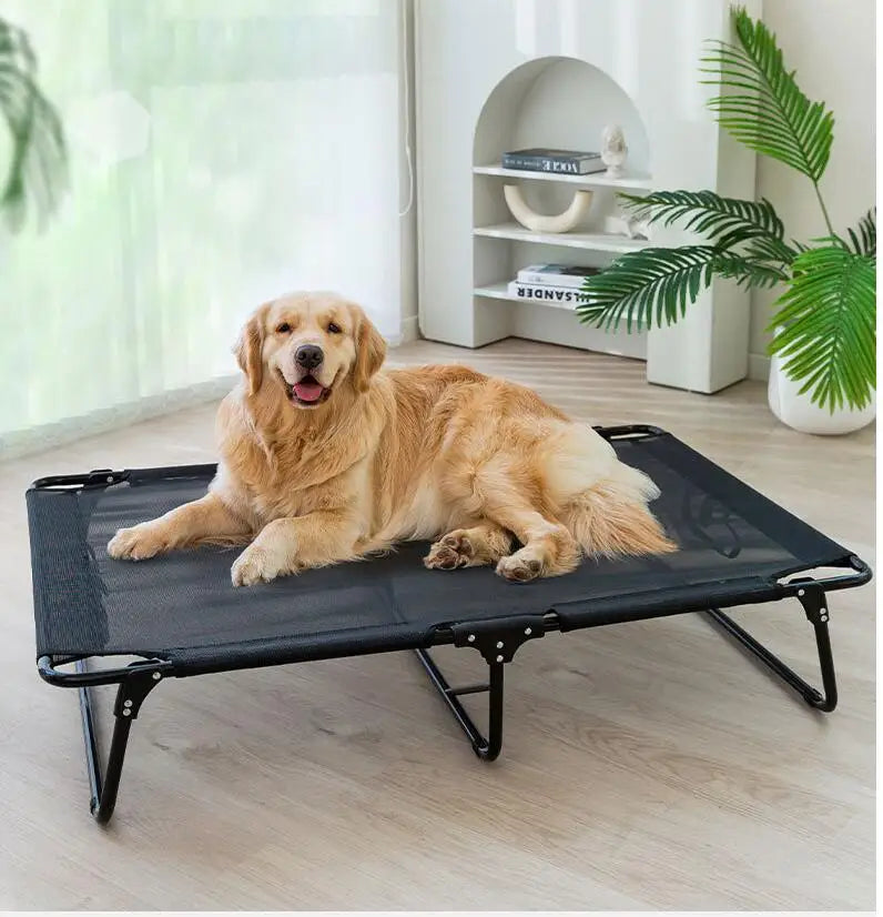 Atmungsaktives, faltbares Hundebett – Robust, outdoor‑geeignet & für große Hunde