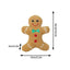 Christmas gingerbread man plush dog chew toy 16.5cm x 13cm x 3cm soft interactive Xmas pet toy