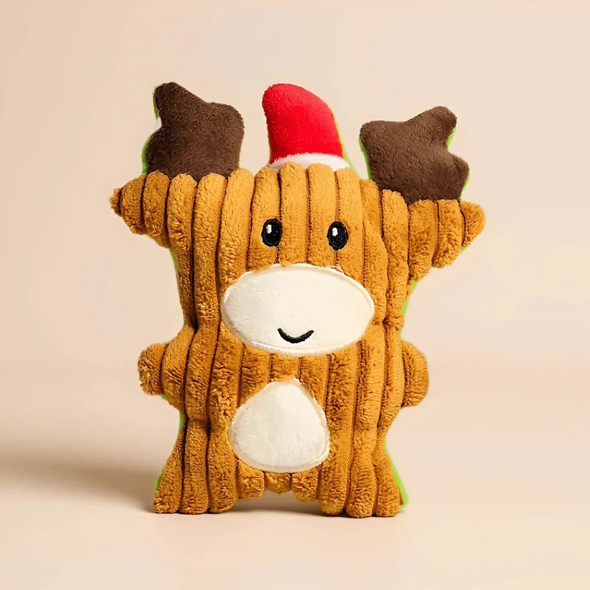 Weihnachtliches Plüsch-Hundespielzeug in Rentierform zum Kauen und Zähneputzen