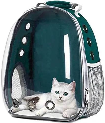 Katzen- und Haustier-Transportrucksack, transparenter Kapsel-Bubble-Rucksack für Kleintiere wie Welpen, Kätzchen und Vögel, atmungsaktiver Transportrucksack für Reisen - Pawlino