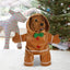 Weihnachtliches Hundekostüm Gingerbread Man warm und weich Haustierpullover für Herbst und Winter