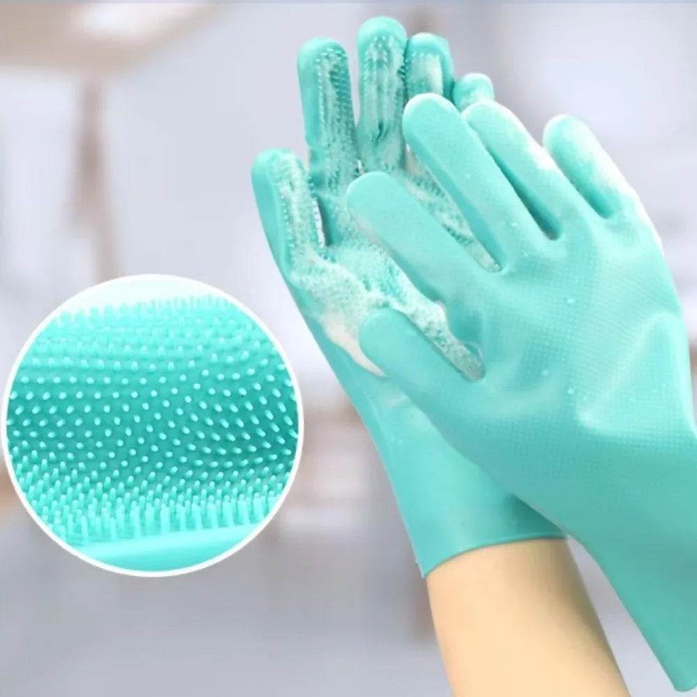 2er-Set Pflegehandschuhe für Hunde & Katzen – Silikon, sanft & effektiv - Pawlino