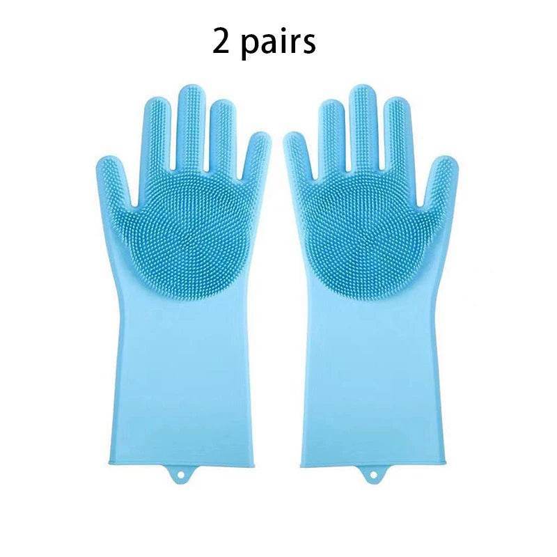 2er-Set Pflegehandschuhe für Hunde & Katzen – Silikon, sanft & effektiv - Pawlino